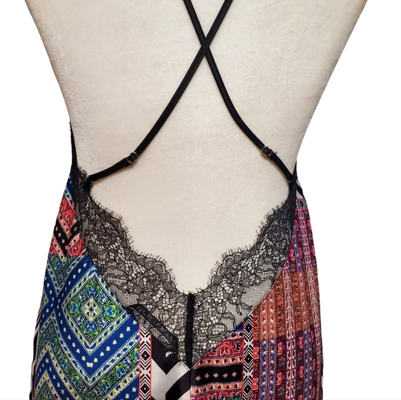 Victoria's Secret Babydoll Womens Size Small Multi Geo Pattern Adjustable Straps - Picture 7 of 11